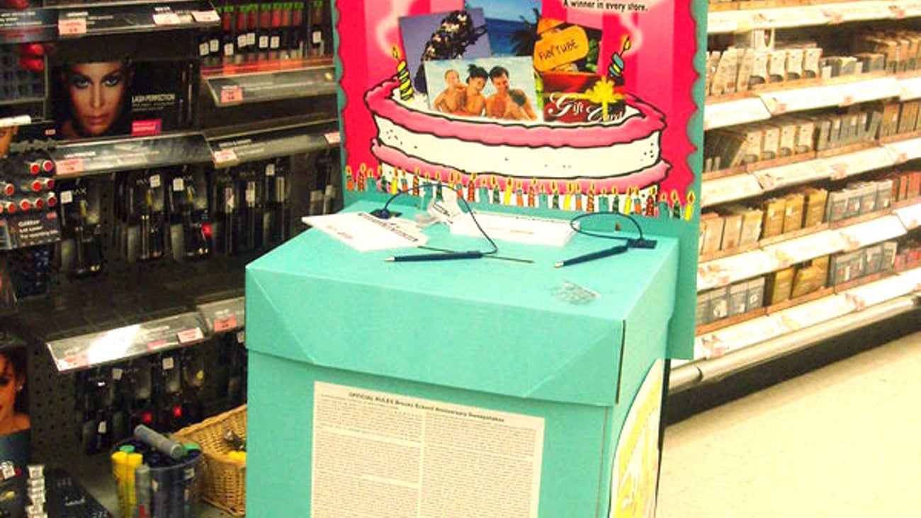 Eckerd Anniversay Sweeps Entry Floorstand