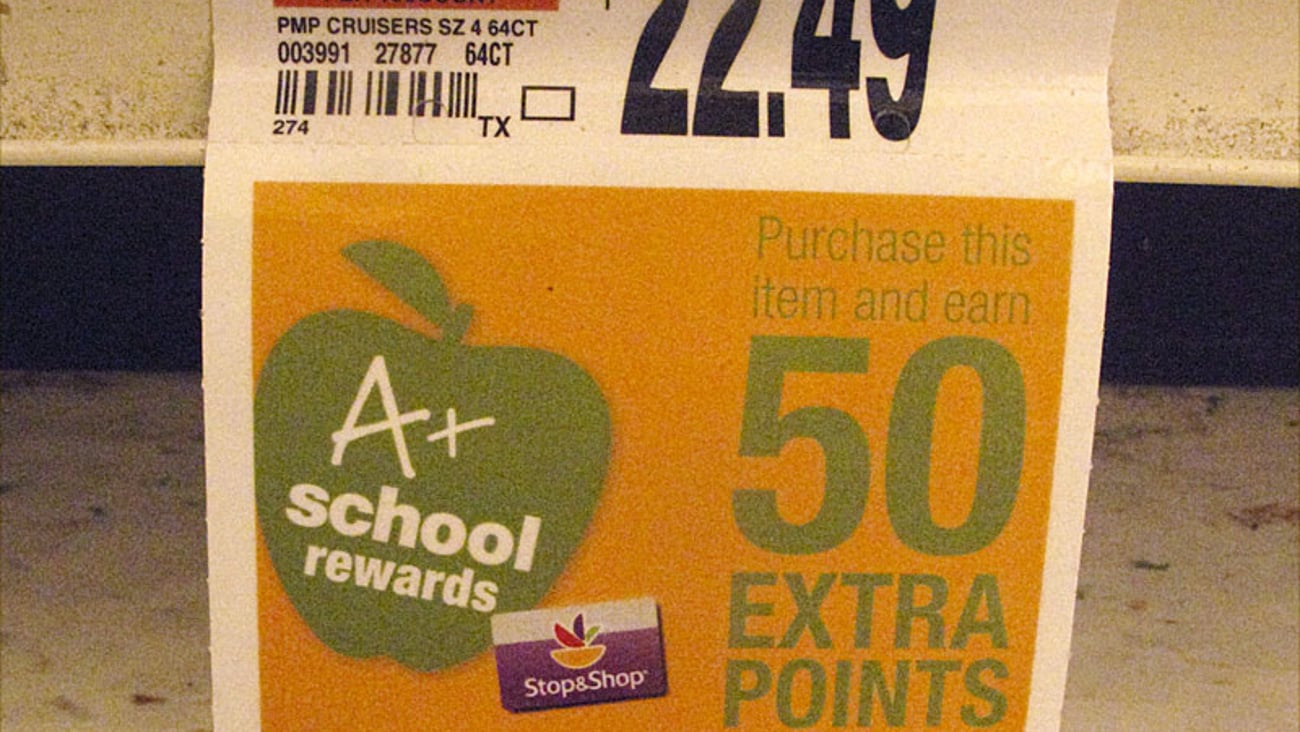 Stop & Shop 'Extra Points' Price Label