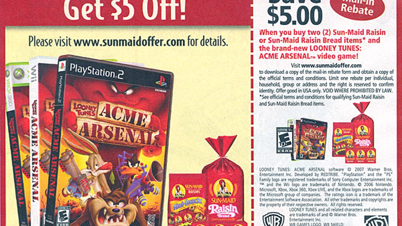 Sun-Maid Video Game FSI