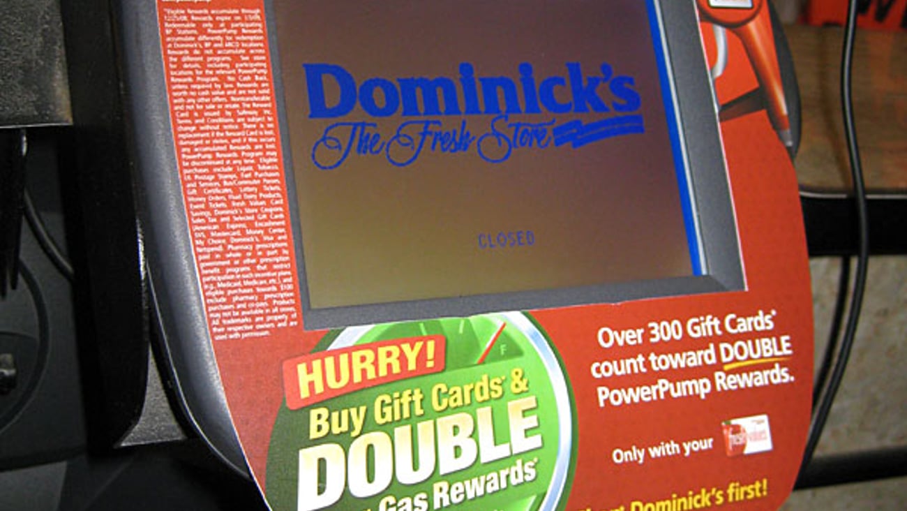 Safeway Gas Rewards Card Swipe Sign