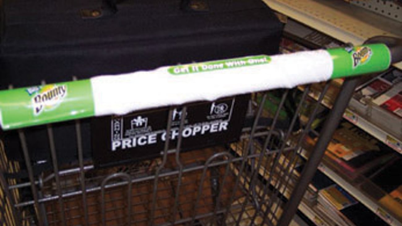 Bounty Re-Launch Shopping Cart Handle Ad