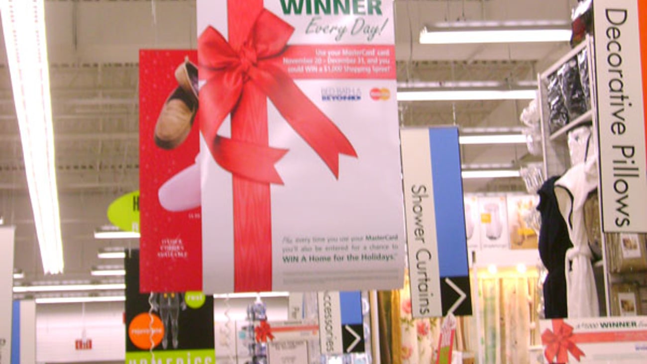 Bed Bath and Beyond/MasterCard Ceiling Hanger