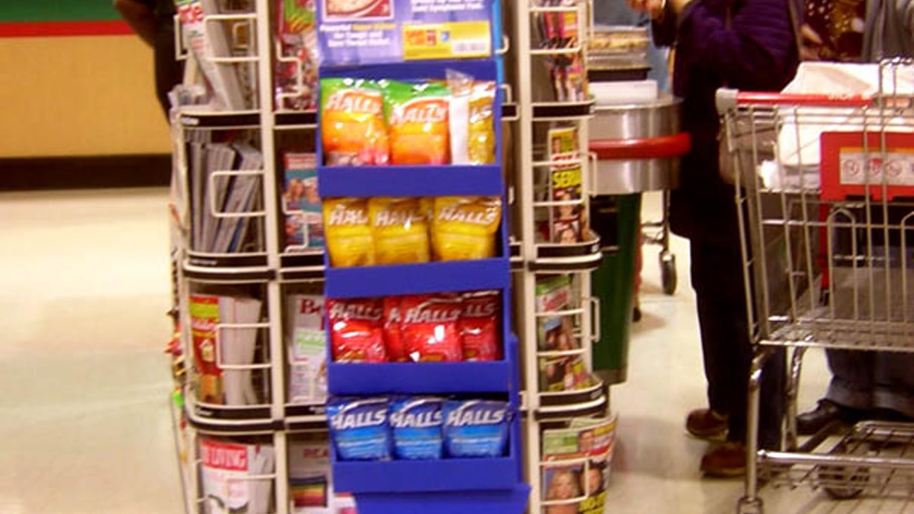 Halls/Alka-Seltzer Shipper