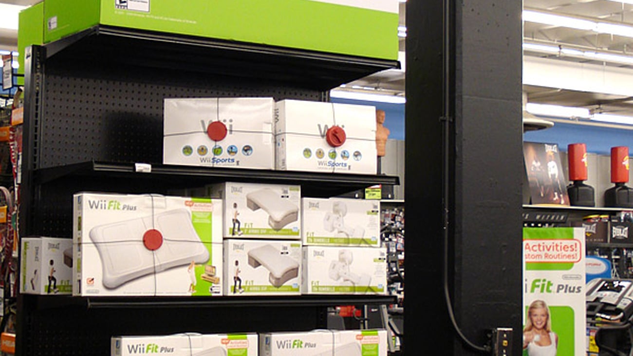 Sports Authority 'Wii Fit Plus' Endcap