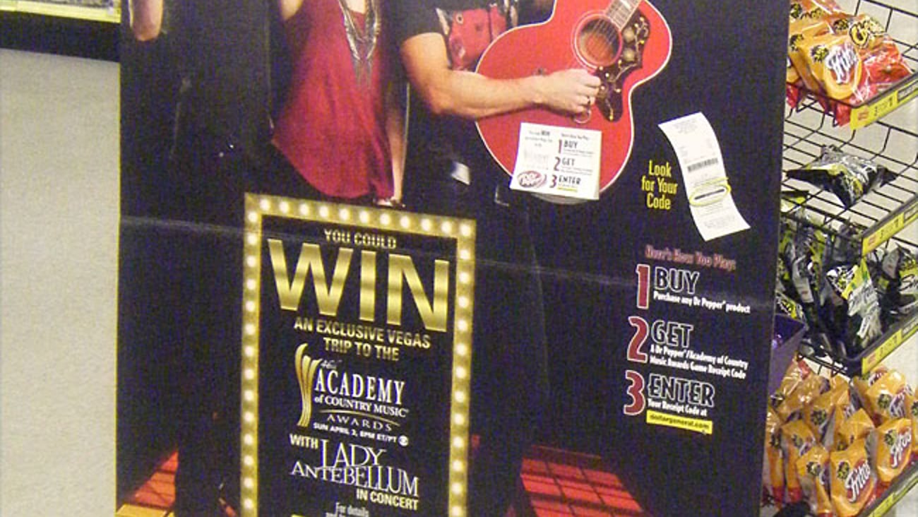 Dr Pepper Dollar General Standee