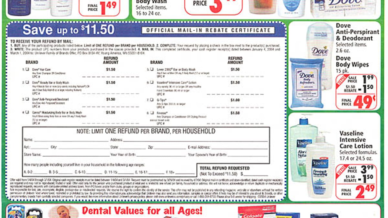 Osco Drug/Unilever Feature