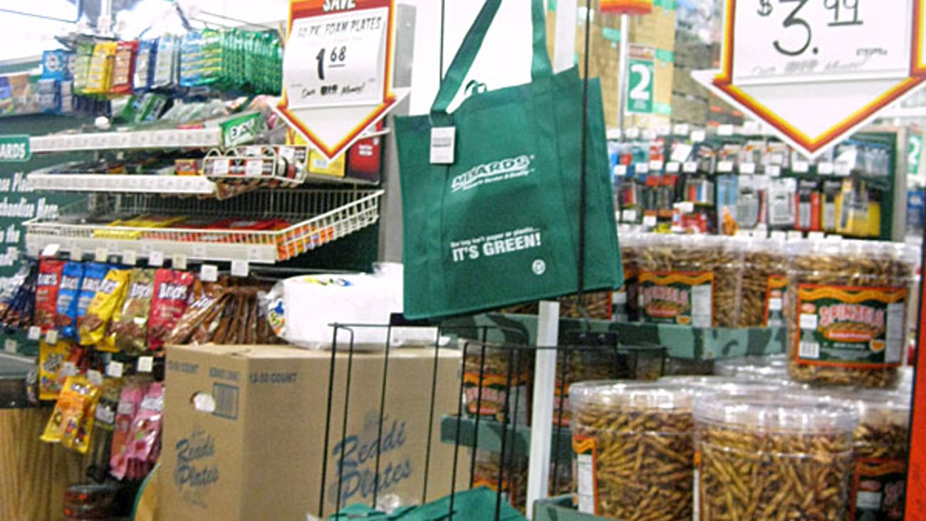 Menards Green Bag Rack