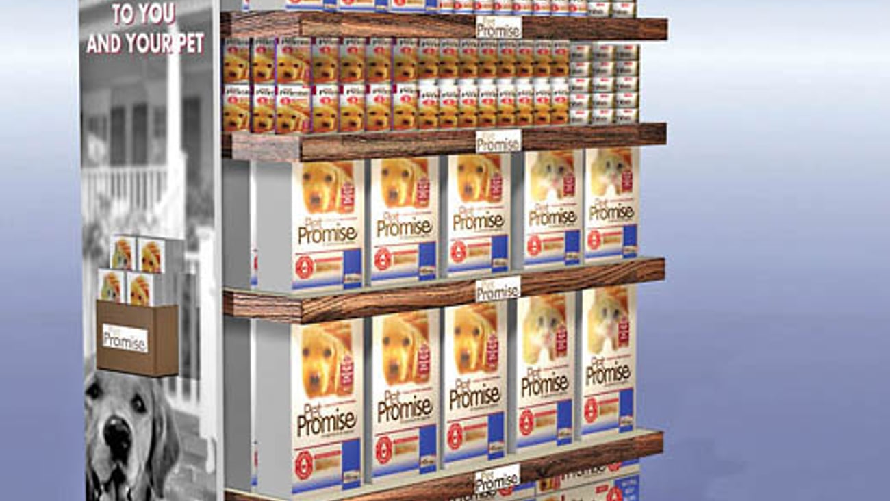 Pet Promise Endcap and Floor Cling