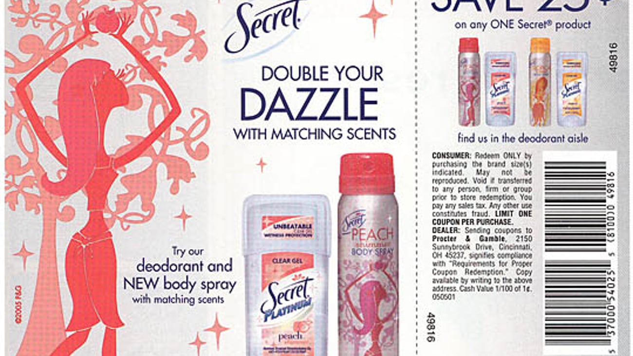 'brandSaver' Secret Sparkle FSI