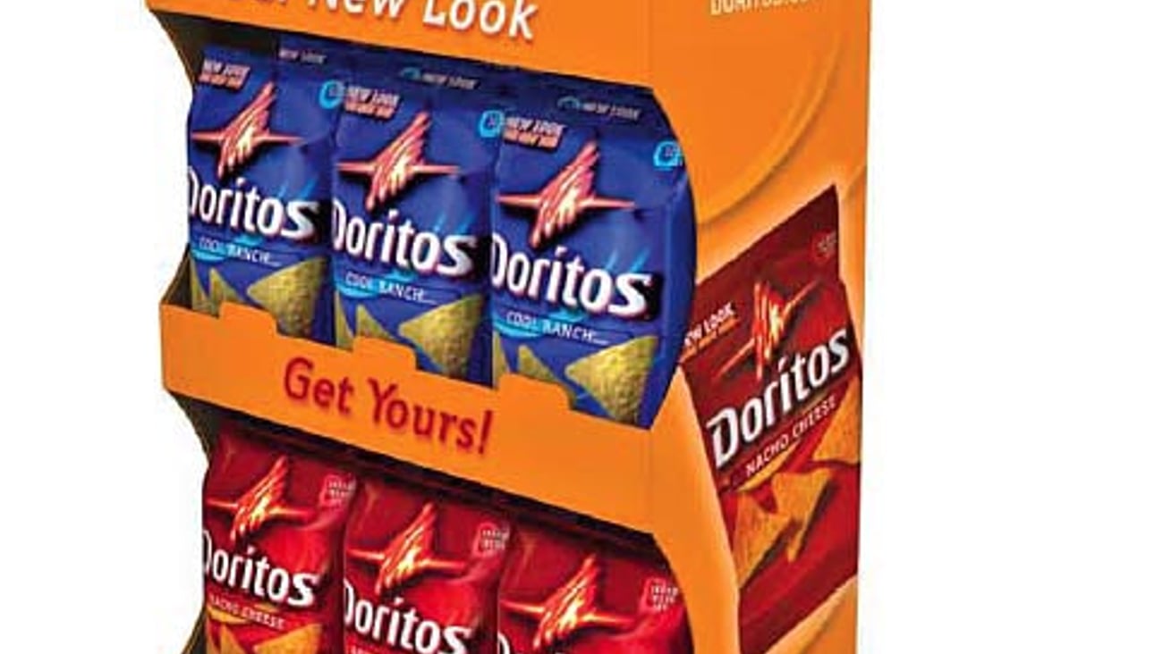Doritos New Packaging Floorstand