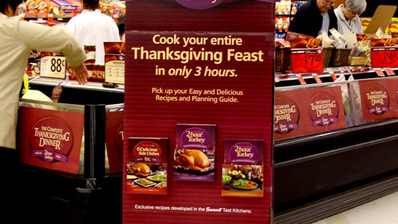Safeway 'Complete Thanksgiving Dinner' Standee