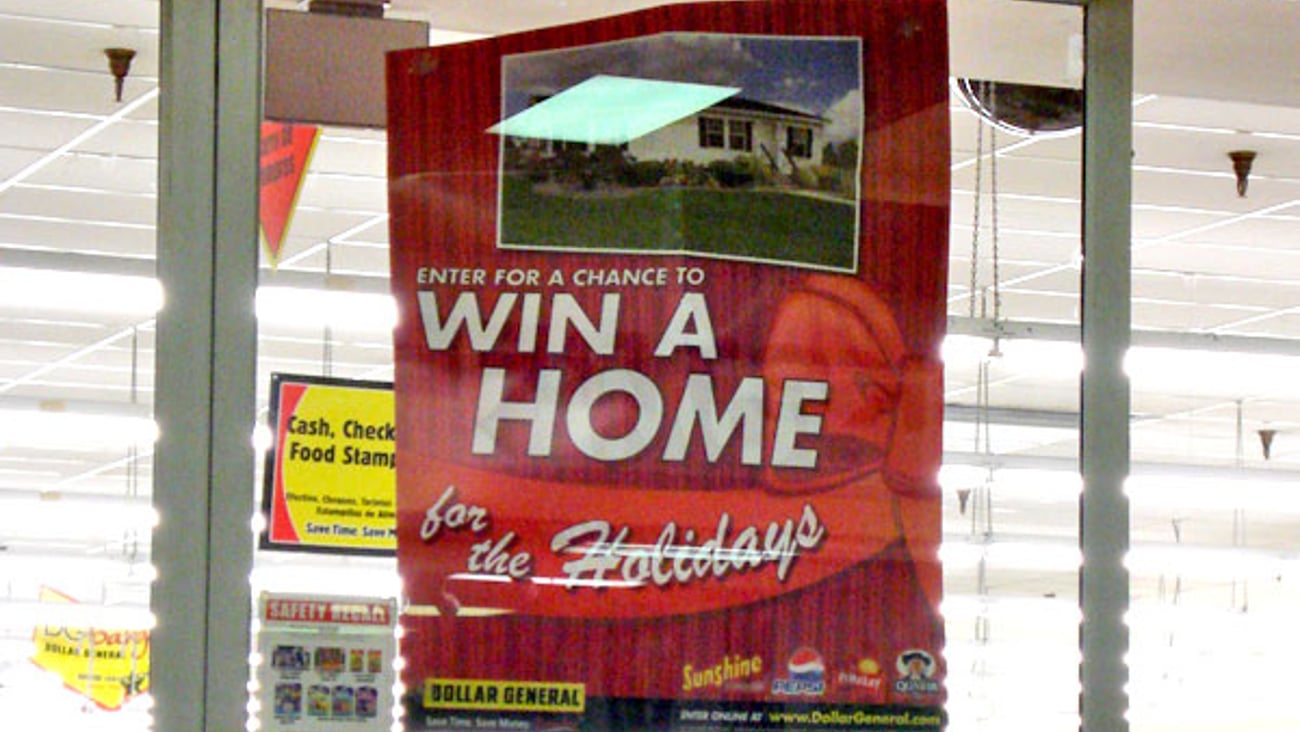 Dollar General 'Home for the Holiday' Window Poster