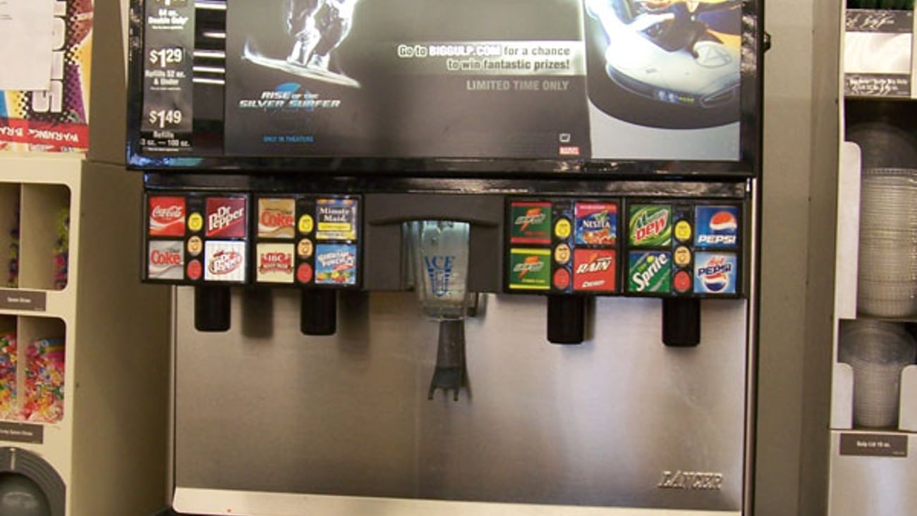 7-Eleven 'Fantastic Four' Big Gulp Translite
