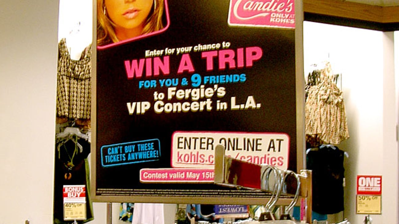 Kohl's/Candie's Rack Sign