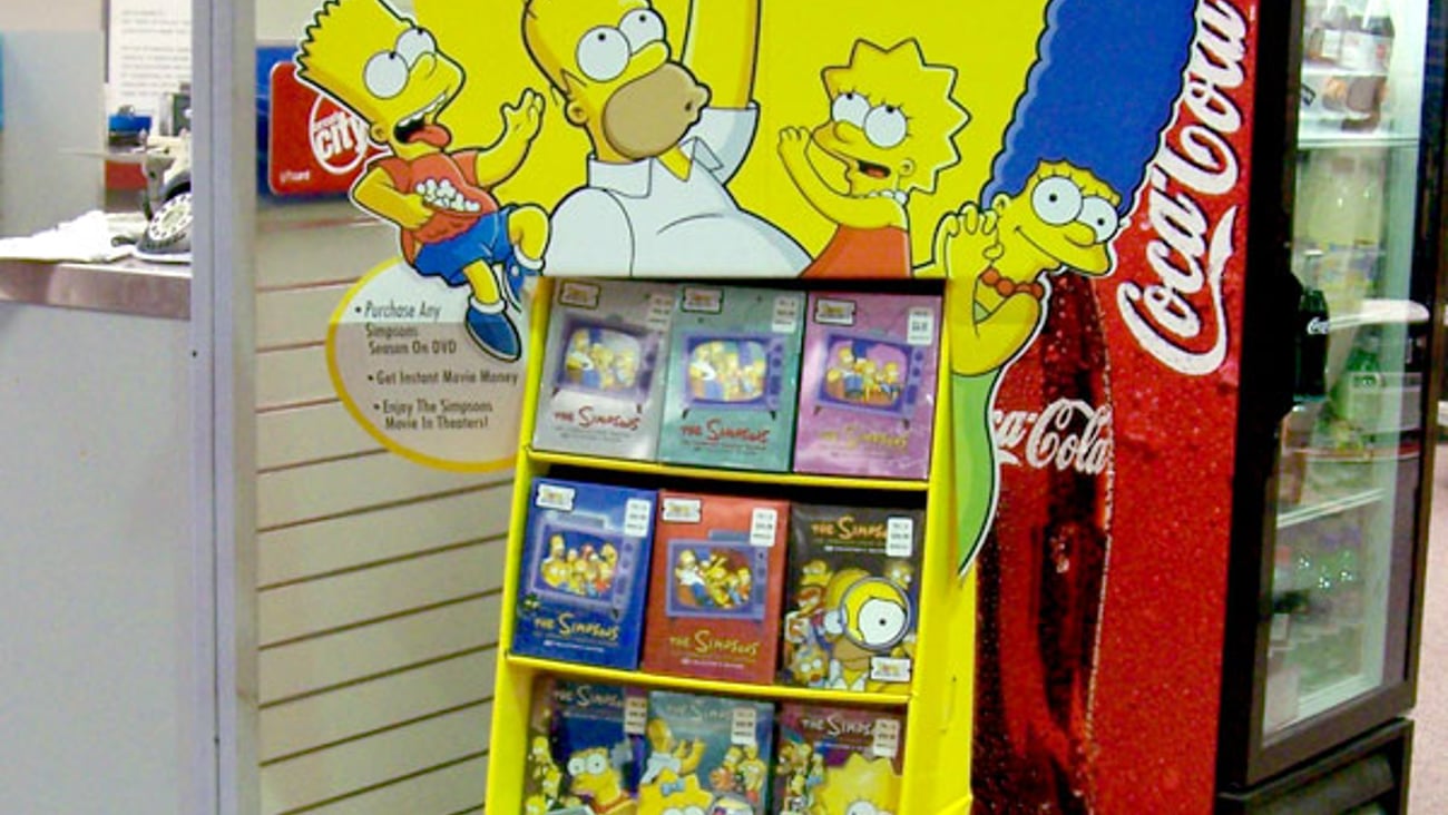 'The Simpsons' DVD Floorstand