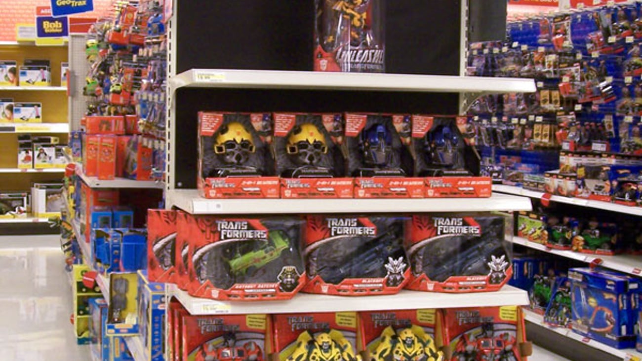 Target 'Transformers' Toy Endcap