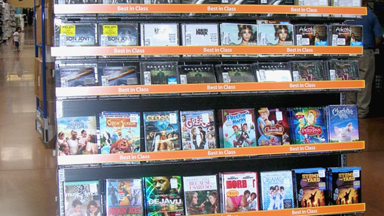 Wal-Mart 'Best in Class' CD/DVD Half-Pallet