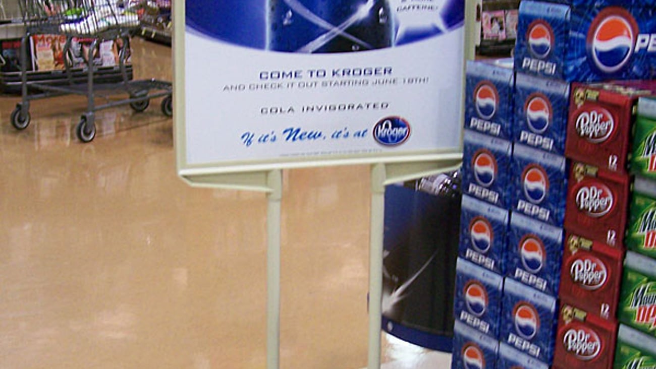 Kroger Pepsi Max Sign