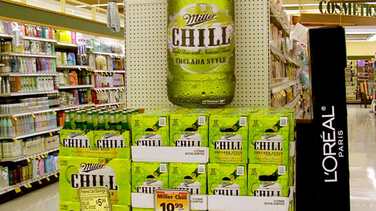 Miller Chill Endcap Display