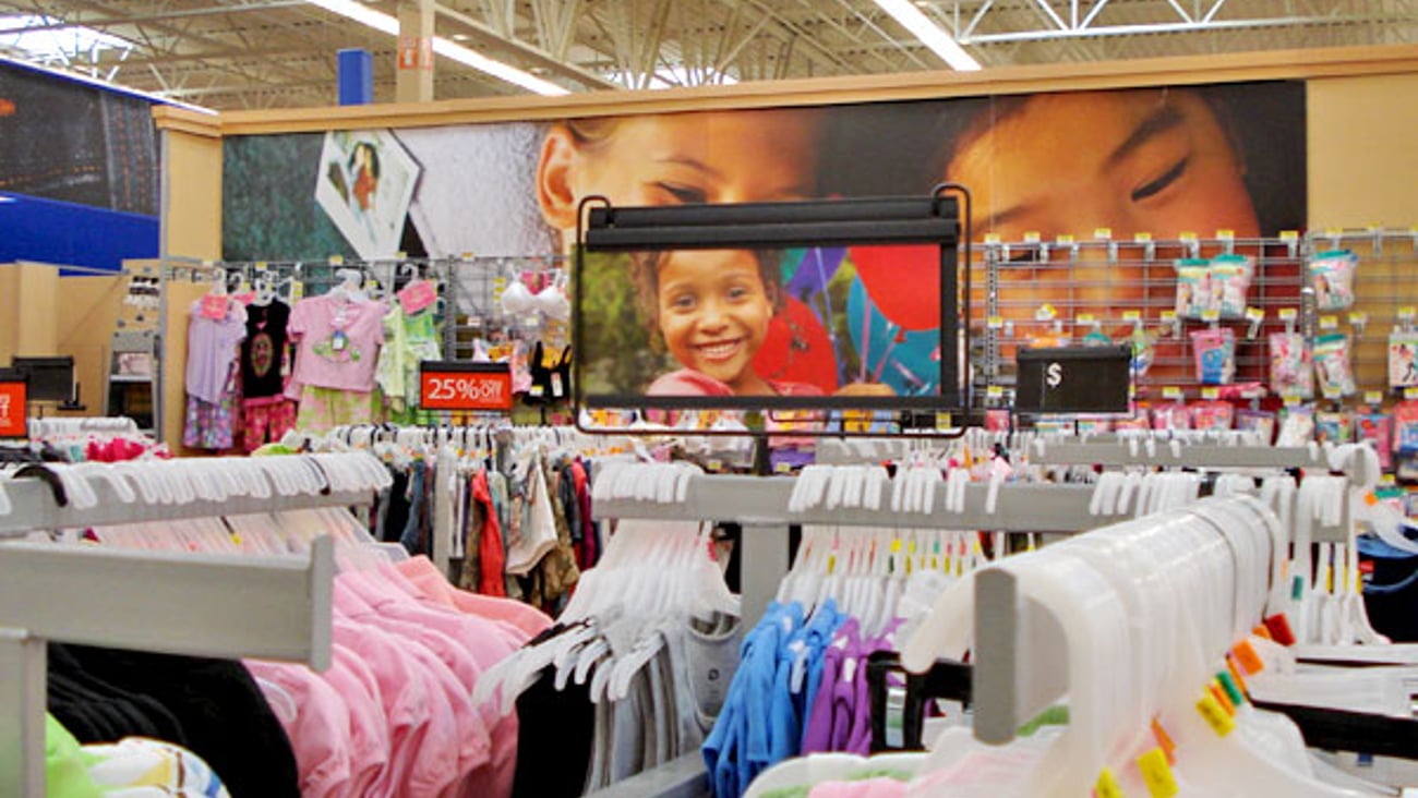 Wal-Mart Girl's Apparel Department Signage