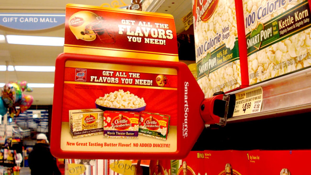 Orville Redenbacher's Super Bowl Shelf Talker