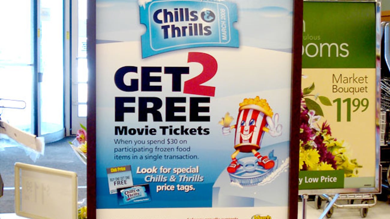 Dominick's 'Chills & Thrills' Sign