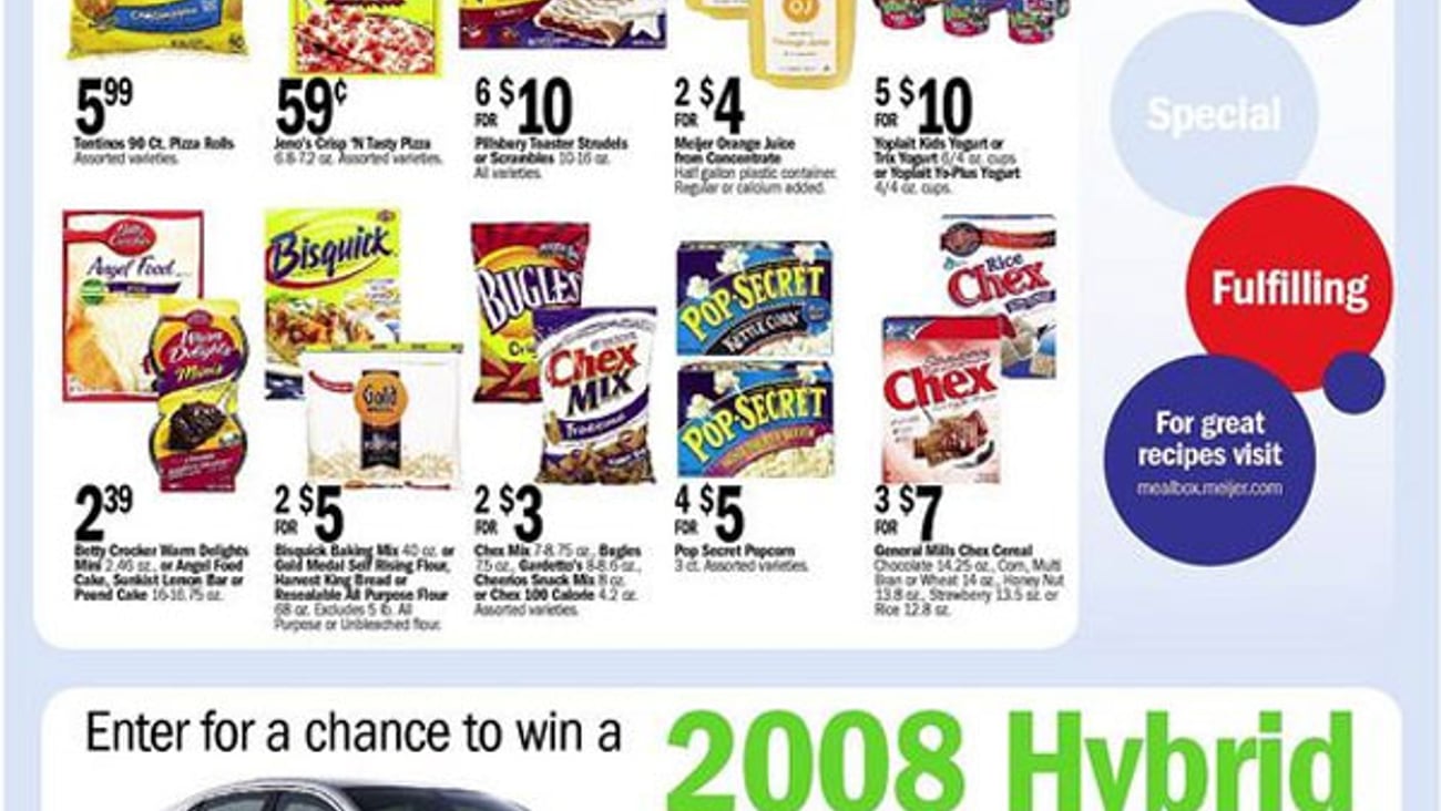 Meijer, General Mills Hybrid Sedan Feature