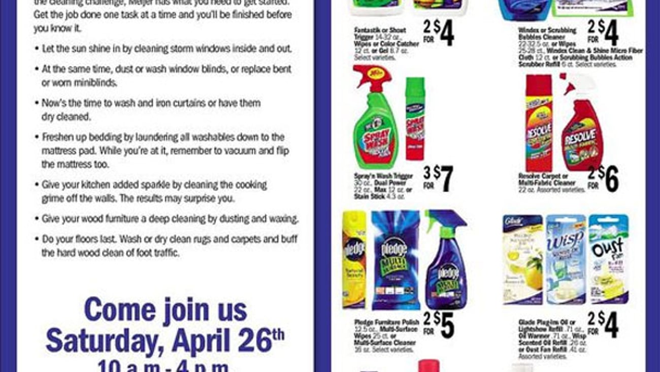 Meijer SC Johnson Earth Day Feature