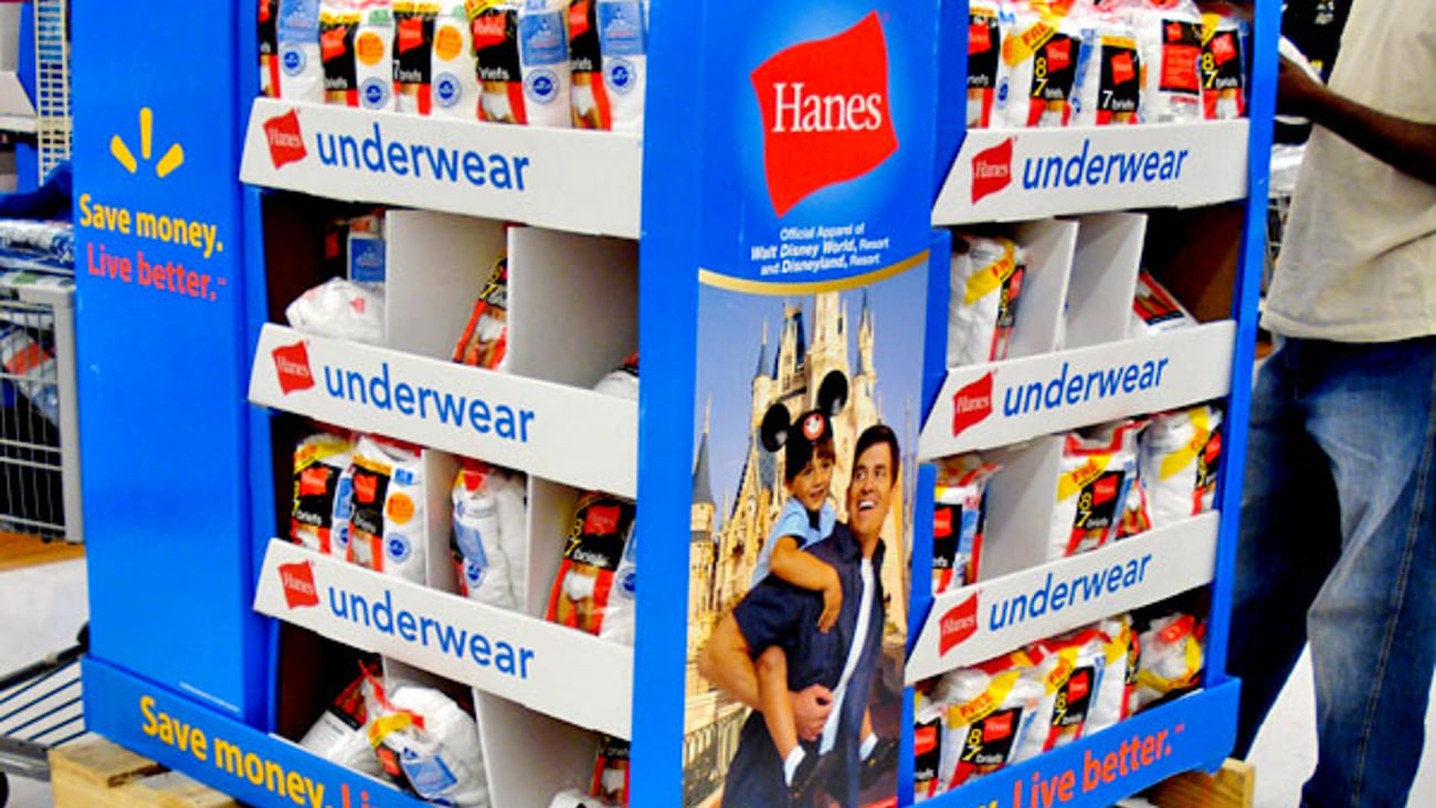 Hanes Wal-Mart Disney Pallet