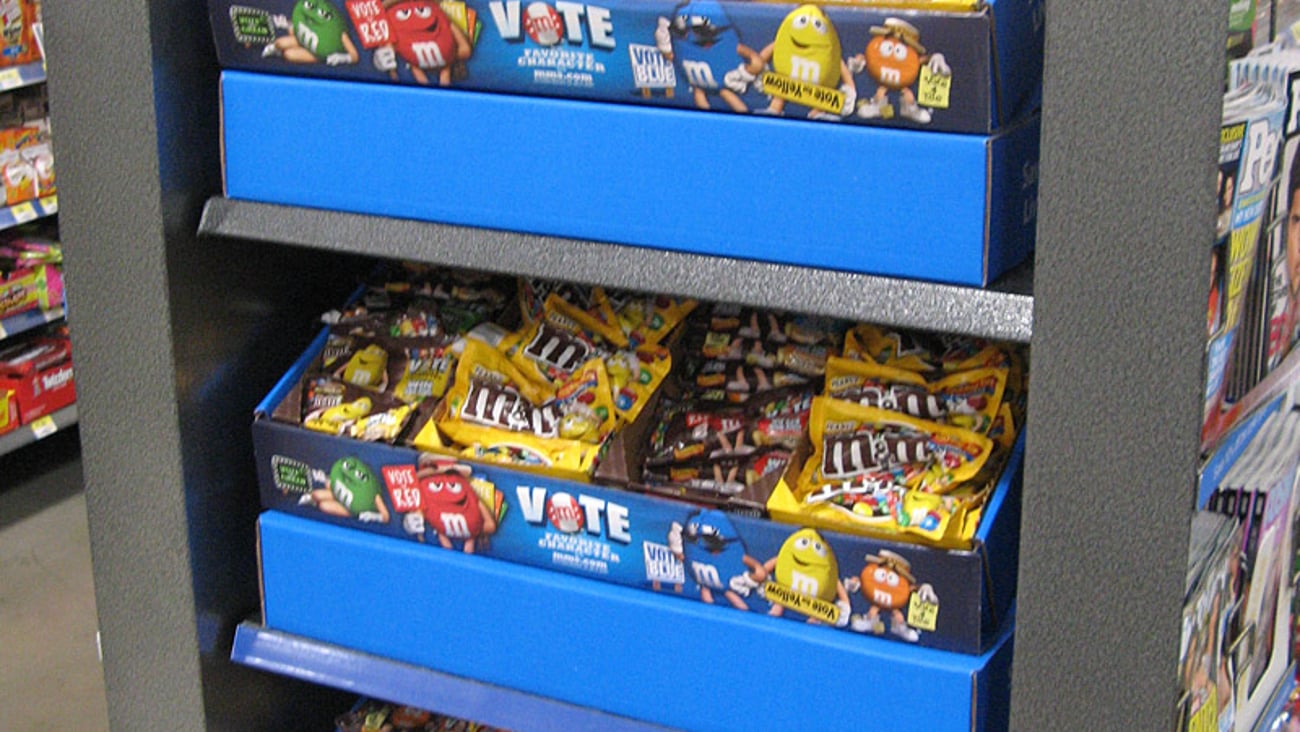 Walmart M&M's Rollback Endcap