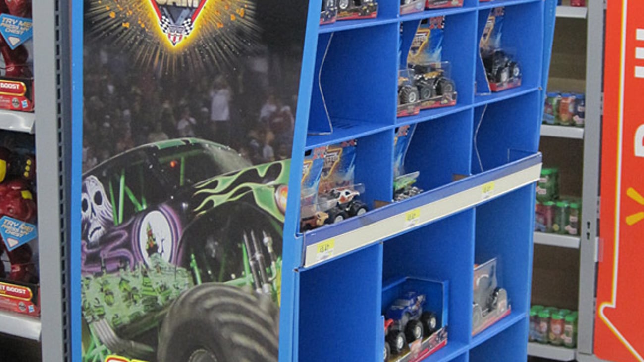 Hot Wheels Walmart Endcap
