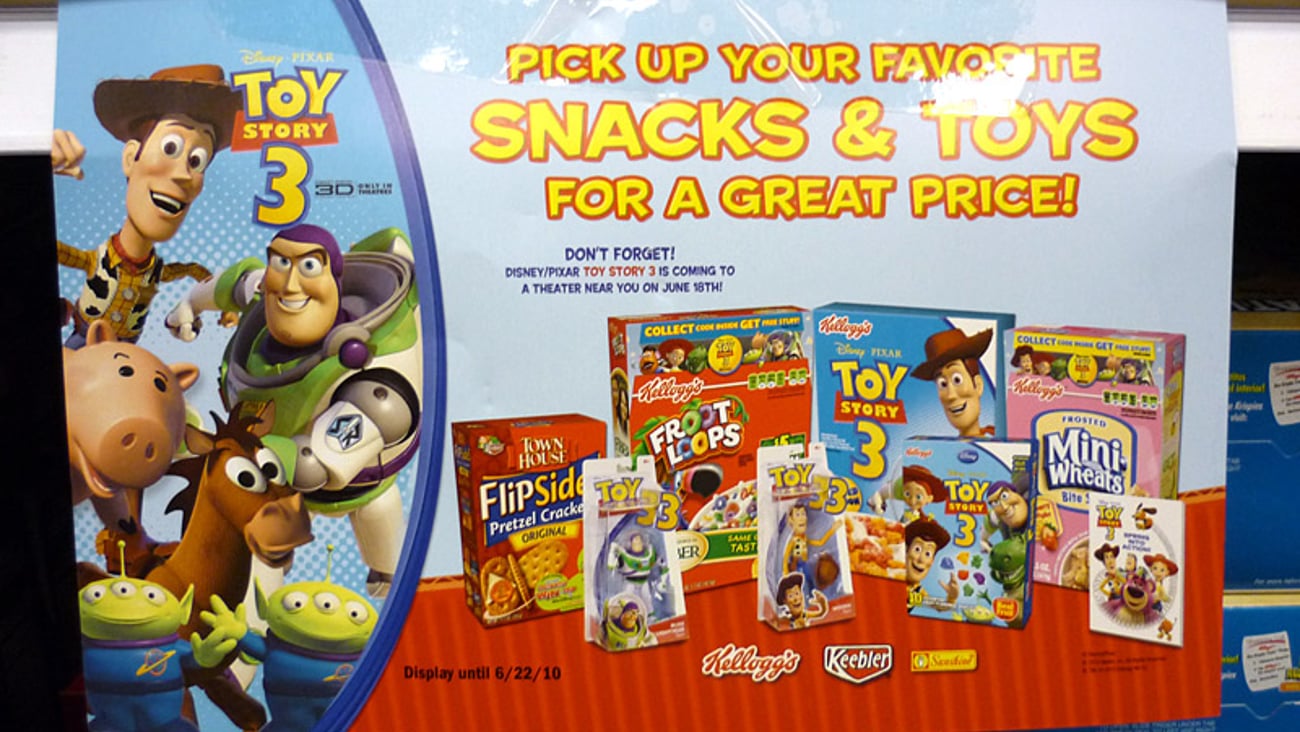 Kellogg 'Toy Story 3' Shelf Sign