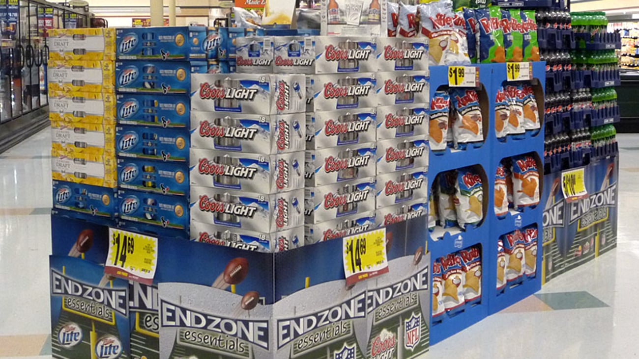 Kroger 'End Zone Essentials' Display
