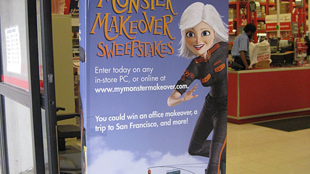 Office Depot HP 'Monster Makeover' Security Wrap