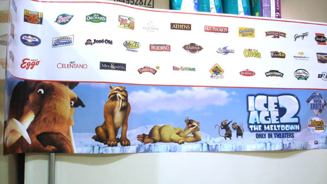 Frozen Food Month 'Ice Age 2' Banner