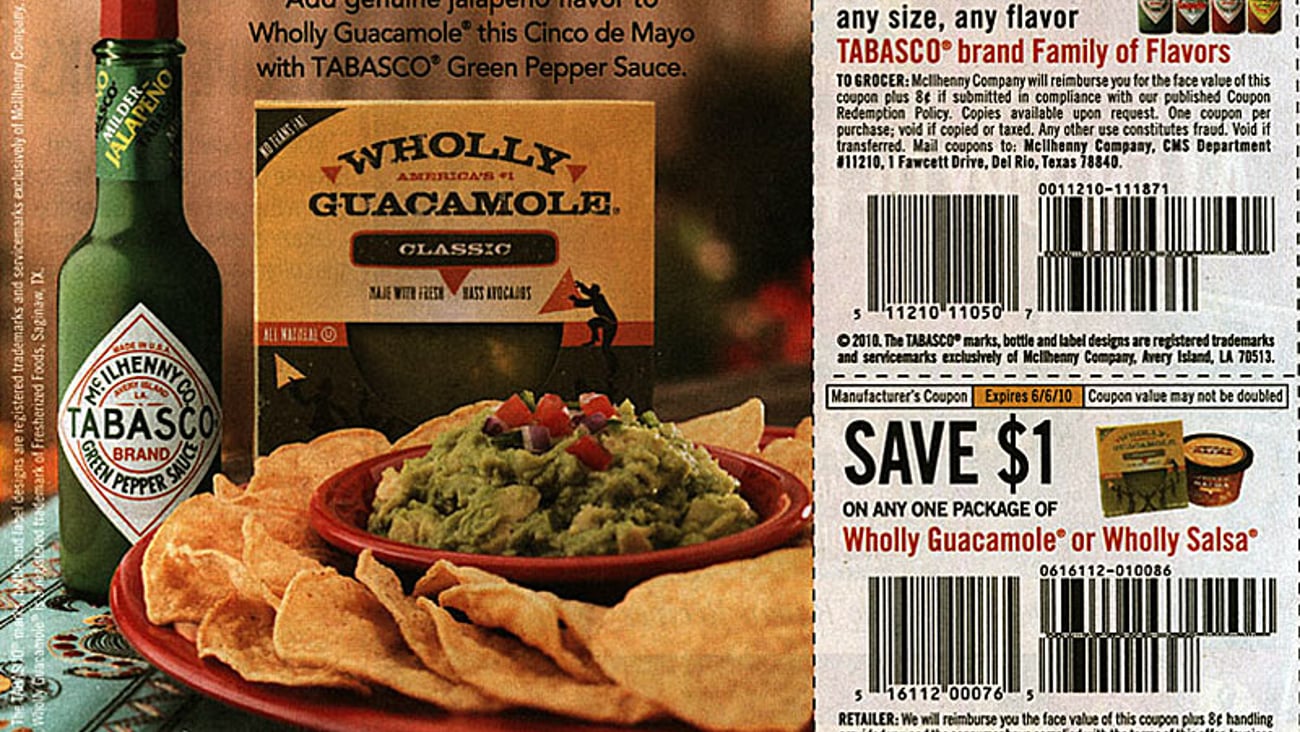 Wholly Guacamole Tabasco Cinco de Mayo FSI