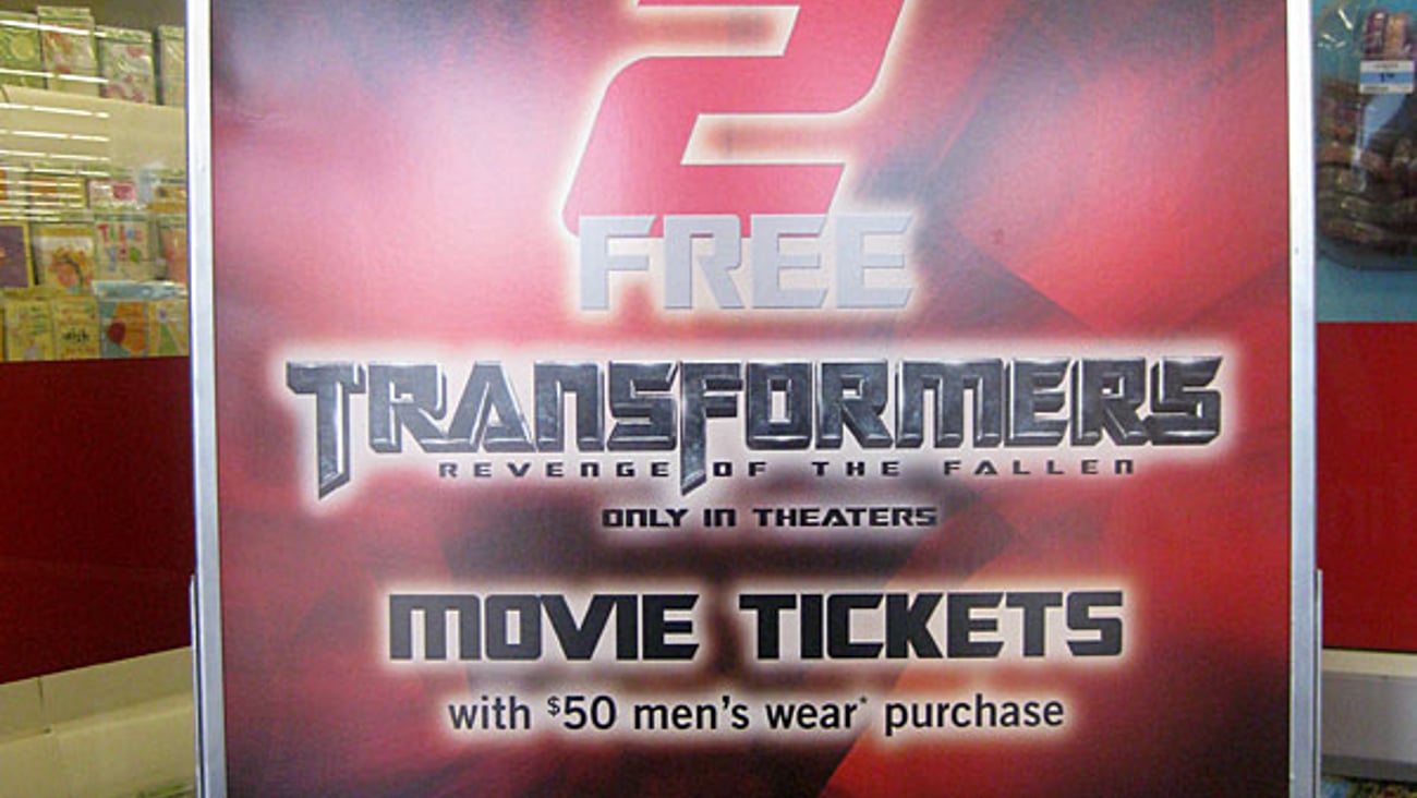 Kmart 'Transformers' Stanchion Sign