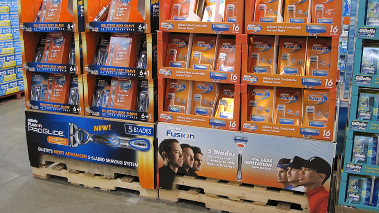 Gillette Fusion Pallets 
