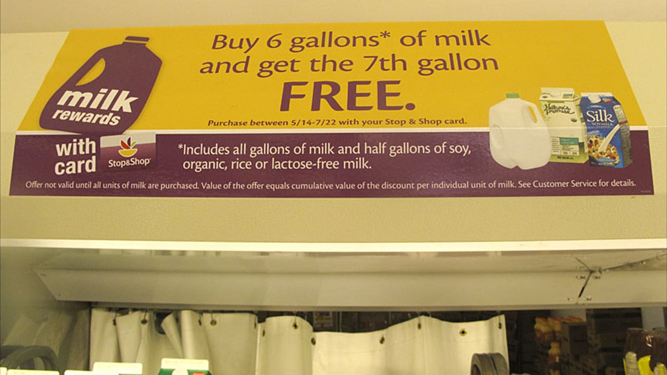 Stop & Shop 'Milk Rewards' Cling
