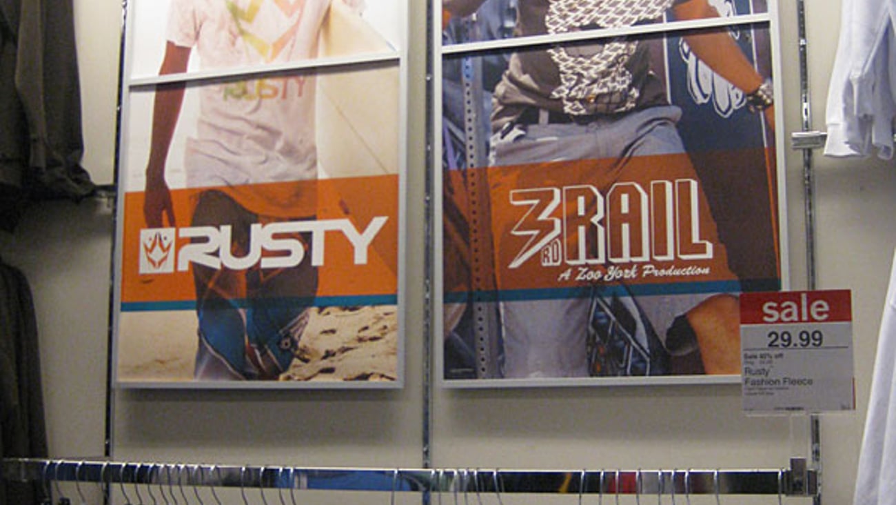 JCPenney Young Men's Brands Wall Signs
