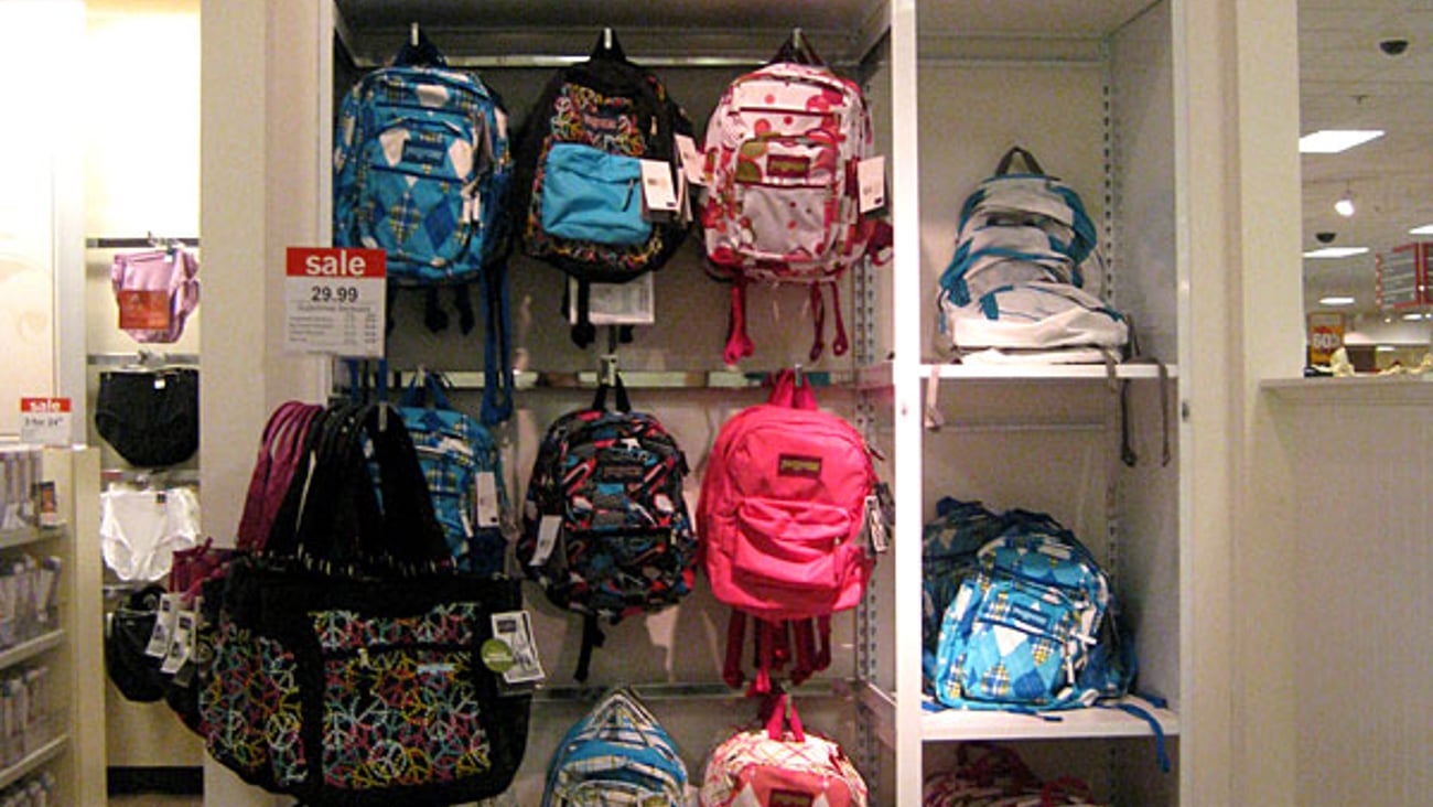 JCPenney 'Schooled in Style' Backpack Merchandising