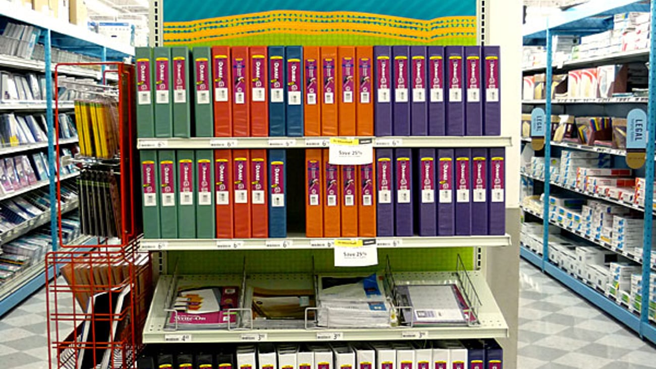 OfficeMax 'Back to School for Pennies' Endcap