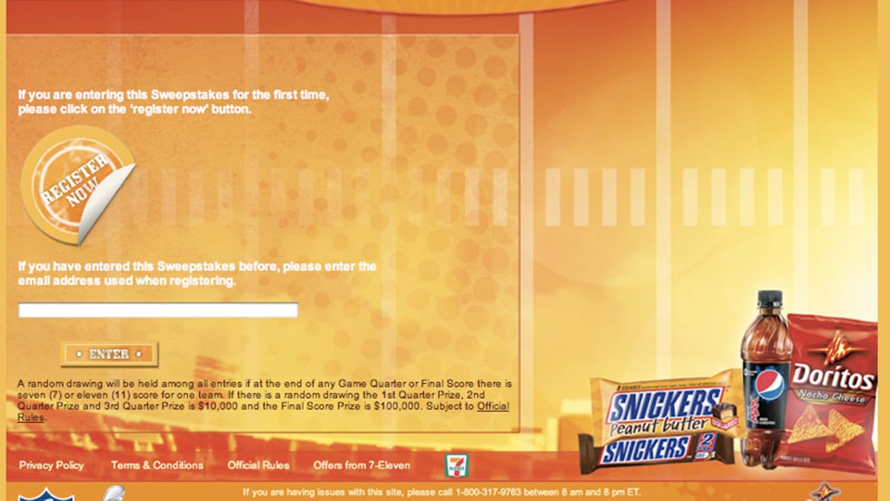 7-Eleven 'Win Big' Website