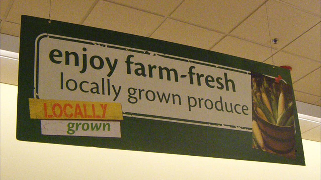 Giant-Landover 'Locally Grown' Ceiling Banner