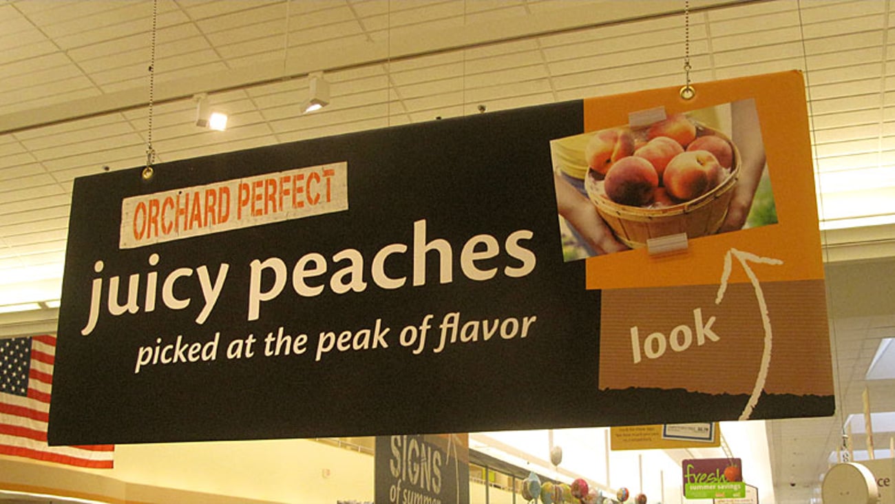 Stop & Shop 'Orchard Perfect' Ceiling Banner