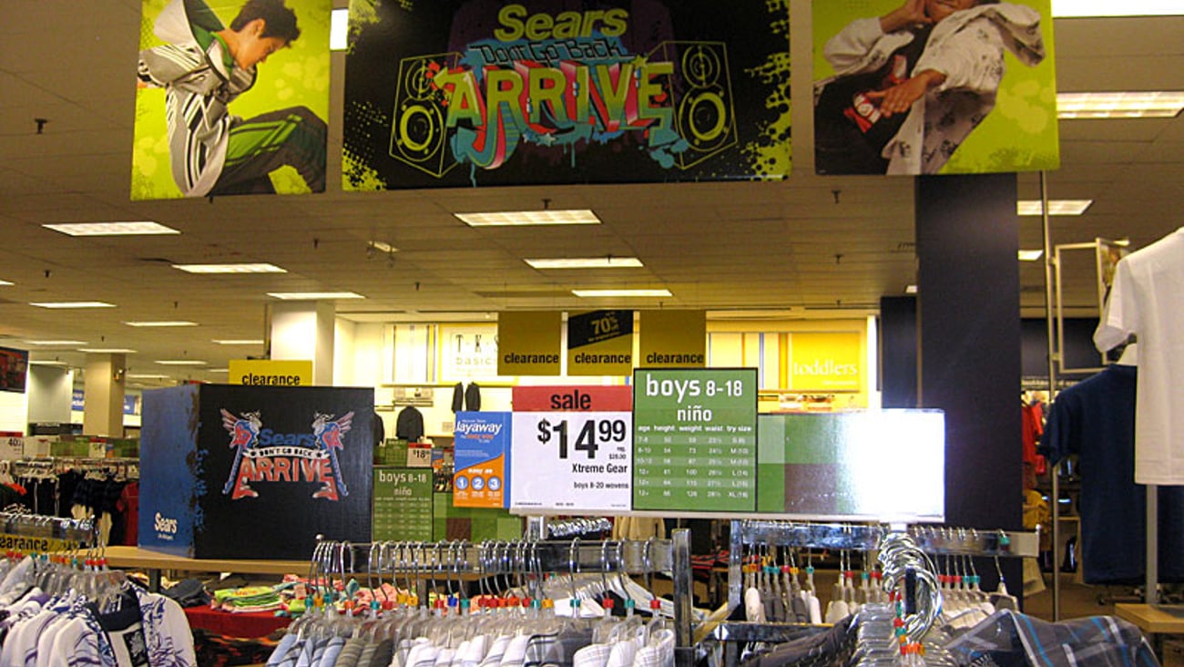 Sears 'Arrive' Ceiling Banners