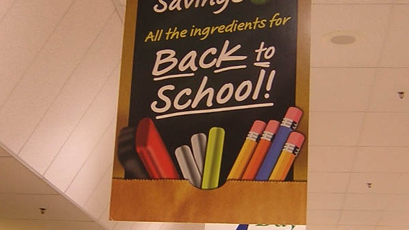 Stop & Shop Back-to-School Sign