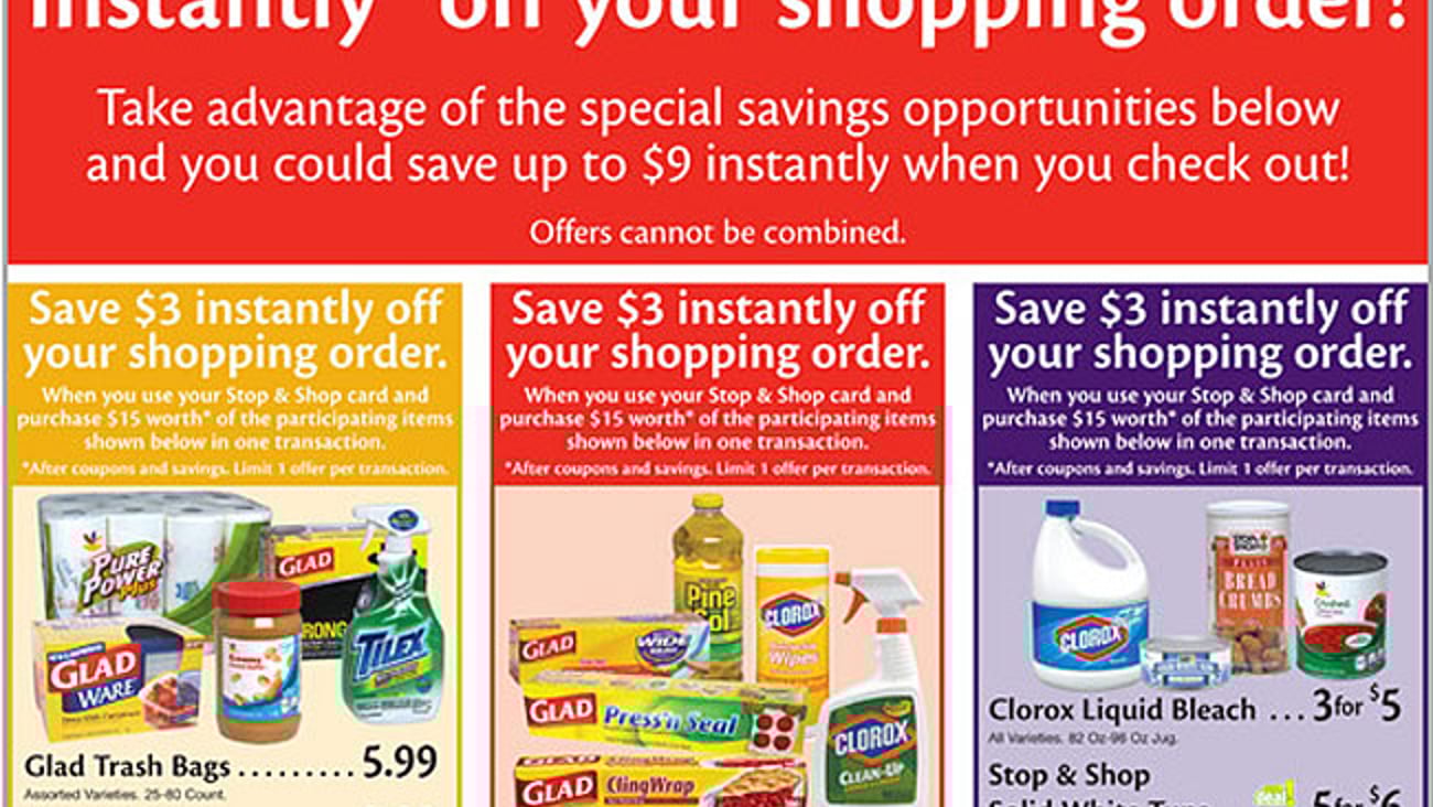 Stop & Shop Clorox Cross-Merch Incentive Feature