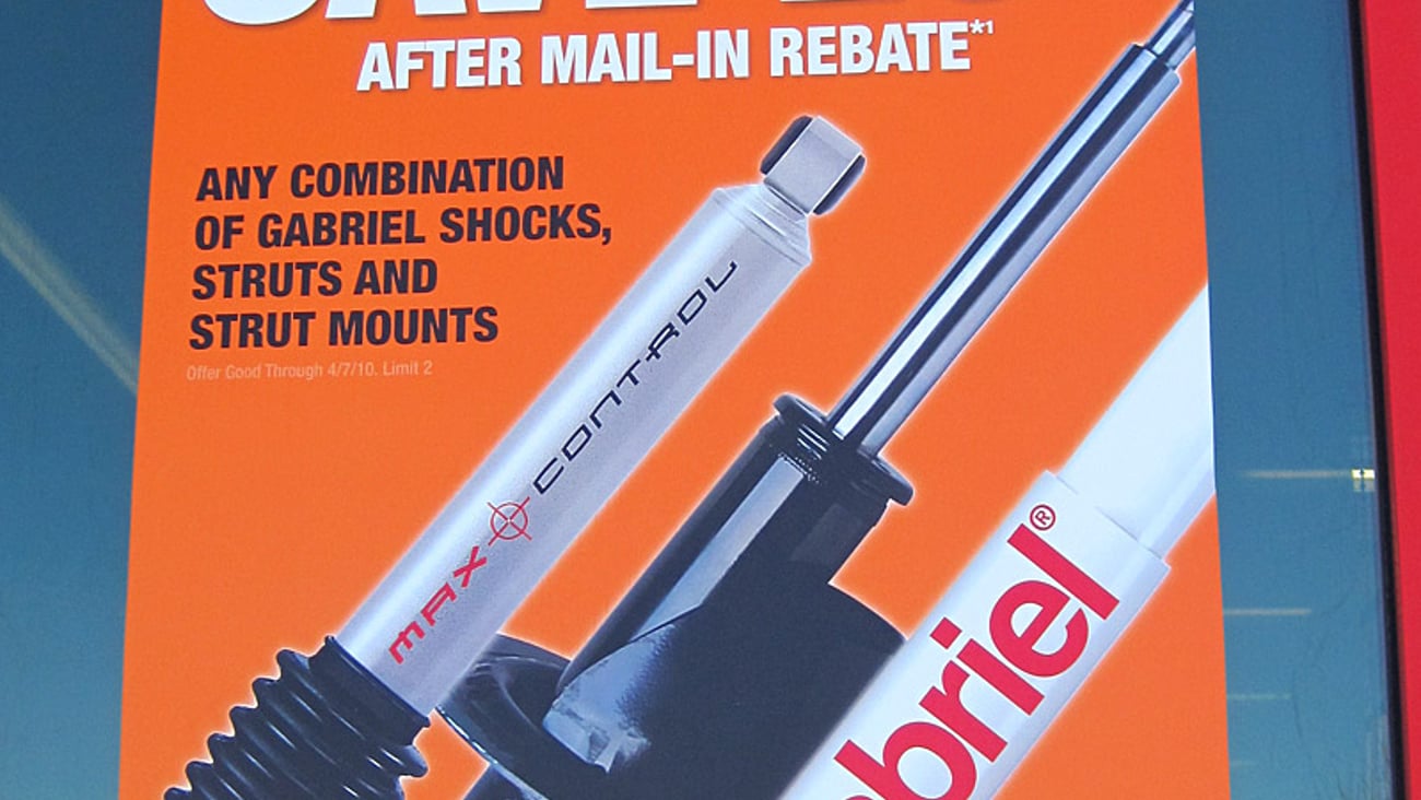 Gabriel AutoZone Window Poster