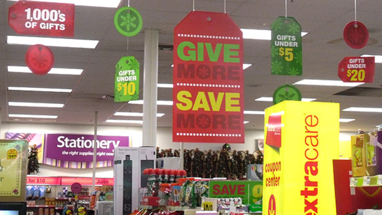 CVS Holiday Ceiling Mobiles